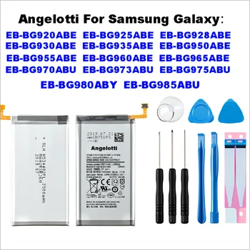 Angelotti + ++ батерия За Samsung Galaxy S6 S6 Edge /Plus S7 S7 Edge S8 S8 Plus + S9 S9 Plus S10 S10E S10 Plus S20 S20 + S20Ultra