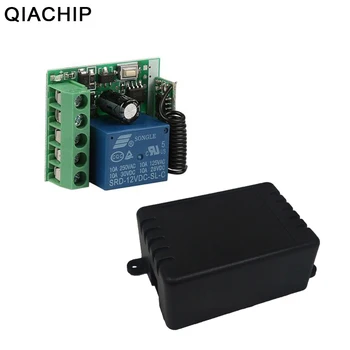 QIACHIP 433 Mhz DC 12V 1CH RF Релеен Модул за Универсален Безжично Дистанционно Управление за Smart Home Controller Приемник За Врата