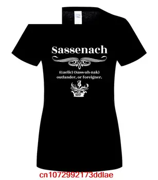 Сассенахская гэльская тениска с надпис Outlander или Чужденци, лятна рокля, риза