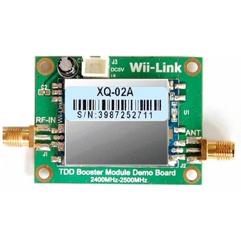 Усилвател на мощност 2,4 G, усилвател маршрутизирующего сигнал с мощност от 2 W, модул за усилване на сигнала на Wi-Fi ZigBee TDD Booster, демонстрационна карта с антена 6 DBI