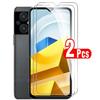 2 елемента защитно фолио за екрана с пълно покритие от закалено стъкло за xiaomi Poco M5 pocoM5 M 5 M poko pocophone M5 6,58-инчов защитно фолио за телефон