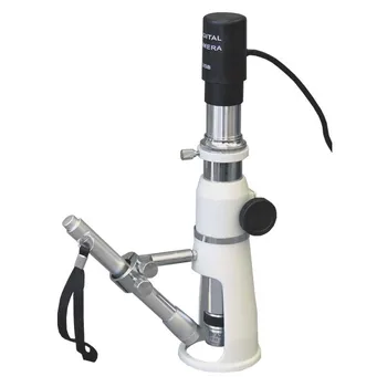 Преносим и магазини измервателен микроскоп AmScope 100X + 2-мегапикселова USB камера H100-E2