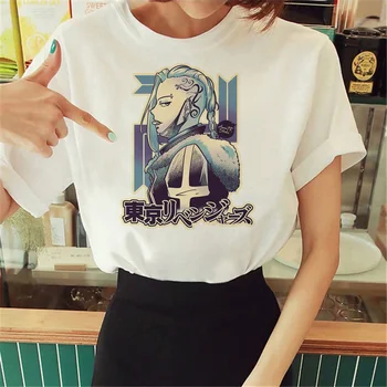 Tokyo Revengers топ женска японска градинска облекло в стил харадзюку, тениска с комиксами за момичета, японски дизайнерски дрехи