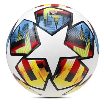 Най-новият футболна топка за игра на футбол, размер 5, ПУ, топката за игра на футбол в закрити помещения, футбол на открито за мъже и жени
