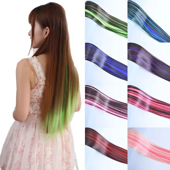 Zolin BrownHighlighted Piano Color One Piece 5 щипки за коса разширения, синтетични дълги прави женски изкуствена коса за коса
