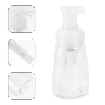 Флакон-спрей за прах Прозрачен Контейнер за празни бутилки, Бутилки за еднократна употреба Пластмасови Фризьорски инструмент Фризьорски салон