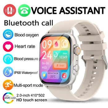 AMOLED Екран С Висока Честота на Опресняване Умни Часовници За Мъже Bluetooth Предизвикателство NFC Смарт Часовник С Честота на Сърдечния ритъм IP68 Водоустойчив Спортни Часовници За Жени