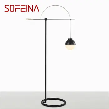 SOFEINA Nordic Ретро под лампа в стил Постмодерното Творчески Черен Обикновен ретро Led лампа за дома хол спалня