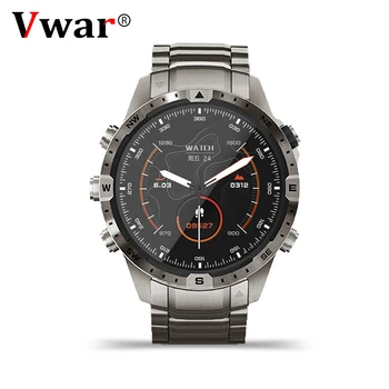Умен часовник VWAR MARQ Compass с 1,6-инчов екран от титанова сплав, мъжки трайни умни часовници с Bluetooth-разговори, 100 + спортни режими, маршрут, GPS, NFC