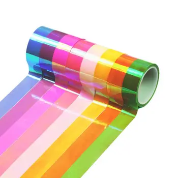 Холограма тиксо Washi САМ Rainbow Arts, Crafts Декор за вашия дом офис Ярък, достъпен за запис, разкъсани лесно Без никакви остатъци Директен доставка