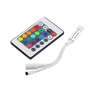 Контролер 24 клавишите IR дистанционно управление Безжичен за SMD3528 SMD5050 RGB led лента с високо качество в магазина по целия свят
