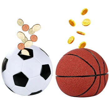 Пластмасова Футболна Баскетболно прасенце Небьющаяся касичка за монети на футболната тема спорт, подаръци за рожден ден за децата, украсата на дома на работния плот