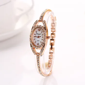 Fashion Women Lady Bracelet Stainless Steel Crystal Quartz Watch часовници ръчни дамски montre pour femme quartz watches benyar