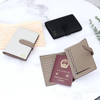 Модерен женски кратък портфейл от естествена кожа, чанта с няколко слота, държач за карти, пари клип голям капацитет, притежател на паспорт