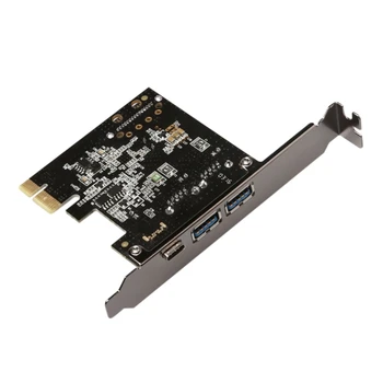 Контролер на вътрешната карти за разширяване на PCIE-2A1C PCIE 2A1C до USB3.1 Type C USB3.0A