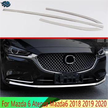 За Atenza Mazda 6 Mazda6 2018 2019 2020 Автомобилни Аксесоари От неръждаема стомана в Предната броня устойчива на плъзгане защитна плоча аксесоари
