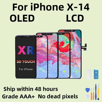 Висок клас ААА За iPhone X incell LCD дисплей За iPhone XR XS MAX LCD 11 13Touch Screen Digitizer Резервни Части за Сглобяване