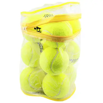 Тенис топки 12шт Здрави топки за тенис под натиска на Тренировъчните топки за тенис с висок отскок Тренировъчните топки за тенис за начинаещи