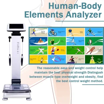 Анализатор за Състава на Мастните Натрупвания 250 khz Машина За Анализ на Тялото Mositure Тест Body Analyser