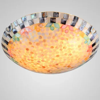 Тавана лампа в средиземноморски стил от богемского стъкло Начало декор в стил loft за хола Creative осветление във формата на миди осветителни Тела за кухня и спални