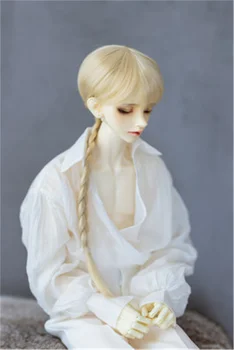 Перука BJD MDD е Подходяща за кукли 1/3, 1/4 и 1/6 за висока коприна перука в красивия стил с къса коса bjd аксесоари за кукли