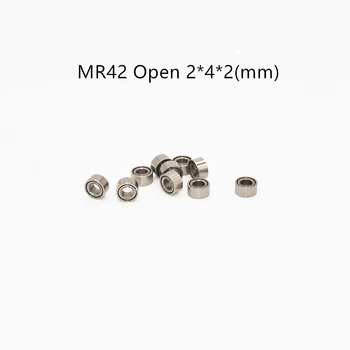 Миниатюрен носещи MR42 10 броя 2*4*2 (mm) Безплатна доставка Детайли на високоскоростни механични съоръжения от хромирана стомана с метално уплътнение