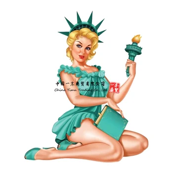 Aufkleber Set Vintage Liberty Pin Up Girl Секси САЩ, Ню Йорк, Руса Със Стикер Value Xl