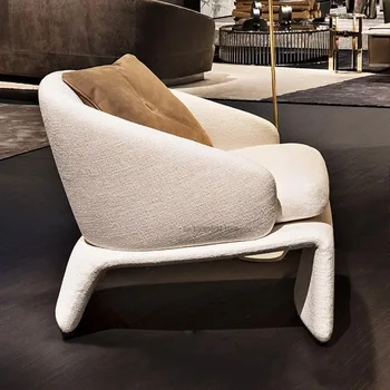 Скандинавски модерна Творческа Просто дизайнерско кресло с възможност за сгъване на облегалката, подова стол за почивка, минималистичная комбинация столове за всекидневна
