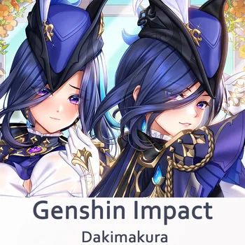 Genshin Impact Clorinde Dakimakura 2WAY Обнимающая Тялото Калъфка Аниме Възглавница Калъфка Коледни Подаръци