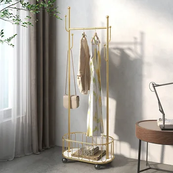 Модерен преносим закачалка за дрехи-Метален дизайн на Спалня Безплатна Закачалка за сушене на Балкон на Минималистичен мебели Perchero Хол