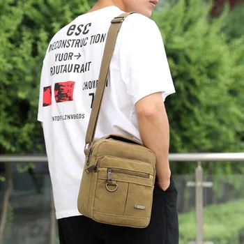 Градинска холщовая чанта, мъжка чанта през рамо, Корейската версия, реколта ежедневна чанта, спортен раница, мъжки чанти-месинджър