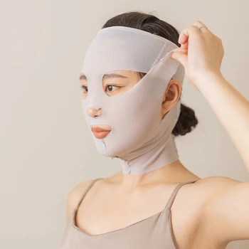 3D Множество дишаща козметична дамска превръзка против бръчки за отслабване, V-образен лифтинг на лице, маска за сън, маска за лице
