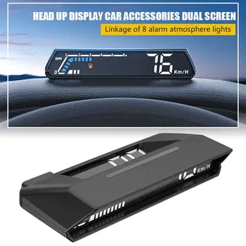 Авто HUD дисплей, многофункционална OBD-сензор, Автоматичен компютър, Скоростомер, дисплей на температурата на колата, Електроника Driv B6W6