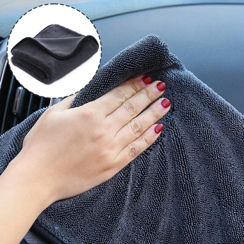 Скручивающиеся въси Кърпа от микрофибър Суперпоглощающее кърпа за почистване на колата за дома