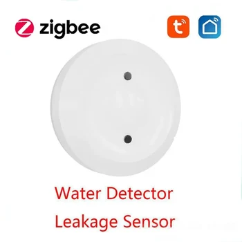 Tyua Zigbee Сензор потапяне във вода Smart Life Сензор, изтичане на Вода Аларма Приложение за дистанционно наблюдение и Детектор за изтичане на вода