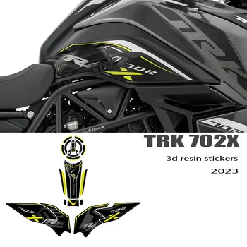 Trk702x 2023 Аксесоари за мотоциклети 3D Гел стикер от епоксидна смола Комплект за защита на резервоара за Benelli TRK 702X 2023-
