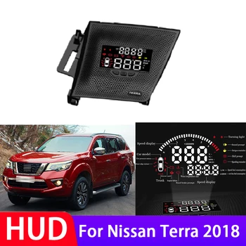 Авто HUD-Head Up Дисплей Цифров Скоростомер За Nissan Terra 2018 Driving Sn OBD Data Проекторът на Предното Стъкло на Екрана за Безопасно Шофиране