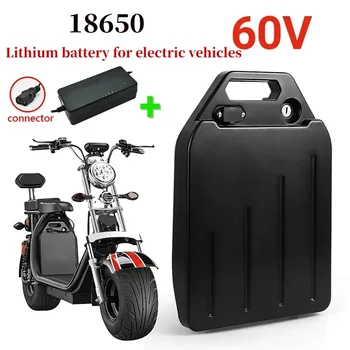 Нова Батерия за Електрически скутер Citycoco 60V 20Ah-100Ah за мотоциклет с мощност 250 W ~ 1500 W/наем Водоустойчива Литиева Батерия + Зарядно устройство 67,2 В