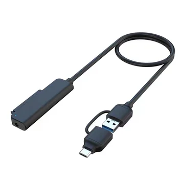 Кабел адаптер за USB 3.0 Type-C SATA 22Pin, ултра-бързо прехвърляне на данни, кабел конвертор за SATA 2,5-инчови твърди дискове, SSD HDD.