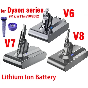 Новост за Дайсън V6, V7 на V8, V10 Акумулаторни Литиево-йонни Батерии, Абсолютен Вакуум SV10 SV11 SV12 SV03 DC62 Литиево-йонна Батерия
