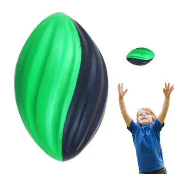 Детска топка за ръгби, навити на детска топка за ръгби с бавен отскок, за тренировки, 5 инча, твърди играчки за ръгби, за колективните занимания, за многократна употреба