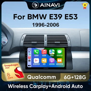 Авто Радио Мултимедиен Плеър Ainavi За BMW 5/7 Серия X5 E53 E38 E39 M5 Android 12 Auto Wireless Carplay Car Стерео DSP 2 Din