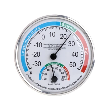 Домакински аналогов термометър-влагомер, измерване на температура и влажност на въздуха, измервателен уред