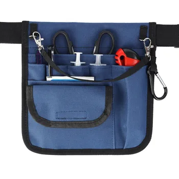 Чанта за хранене, поясная чанта за медицински сестри, набор от консумативи за колан, джоб-органайзер за инструменти за хранене, поясная чанта за медицински сестри, набедренная чанта - черен