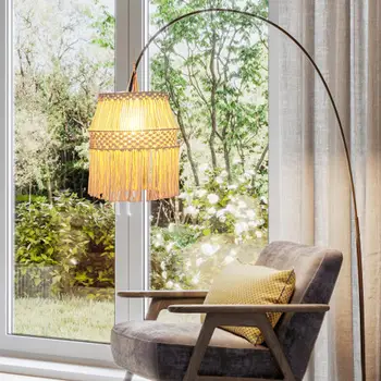 Лампион от ресни в скандинавски впечатлява със своя бохемски стил с Ръчно изработени, лампа за полилеи, калъф за осветление за сватбената спалня, детска стая, хотелски декор