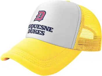 Бейзболни шапки с флага на Университета Дюкен за шофьори на камиони за мъже и жени - Мрежести бейзболни шапки възстановяване на предишното положение