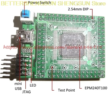 Базова такса CPLD обучение EPM240T100 минималната система на JTAG / USB / LED / LDO / switch