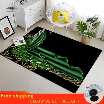 Мюсюлманският молитвен килим за хола Украса на интериора на Спалнята Противоскользящий килим килим коридор Подложка за стъпала
