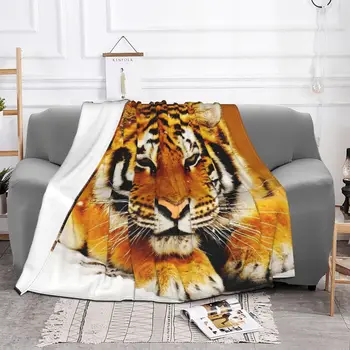 Завивки с сибирско социалният Фланелен всички Големи котки и Диви животни Дишащи меки завивки за легла За одеяло