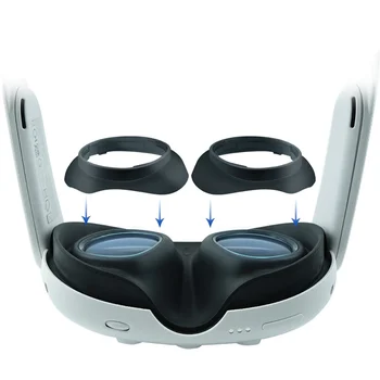 За Oculus Quest 3 VR Магнитни рамки за очила, быстроразъемный скоба, защита на лещи за очила за виртуална реалност (без обектив)